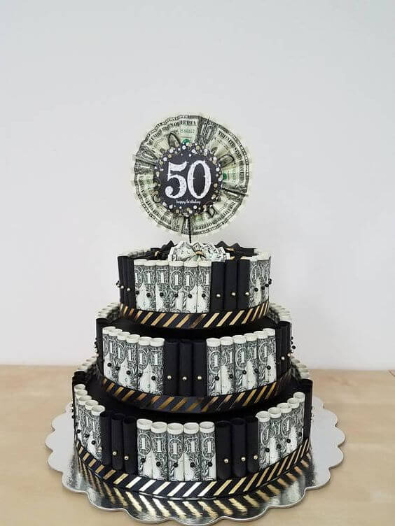 Bánh kem chúc mừng sinh nhật đẹp cho tuổi 50
