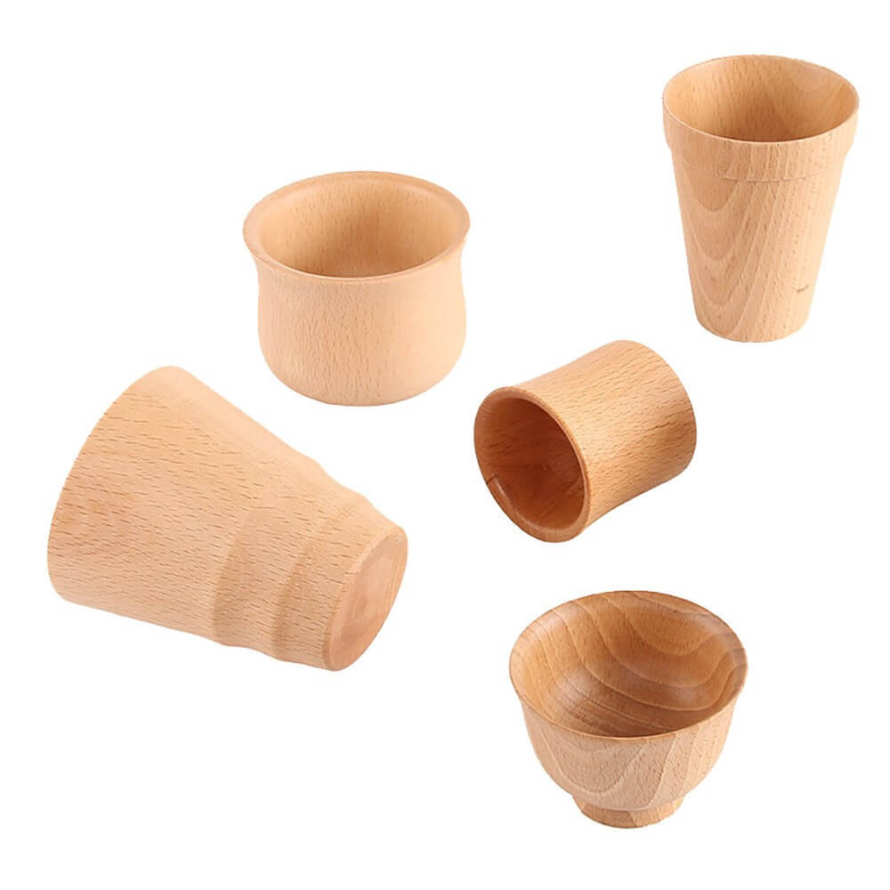 Cốc, chén gỗ tự nhiên làm bằng thủ công