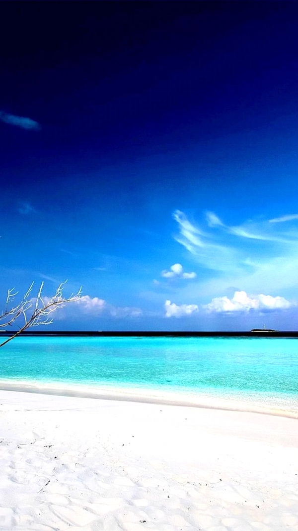 Hình về bầu trời và biển xanh cho điện thoại