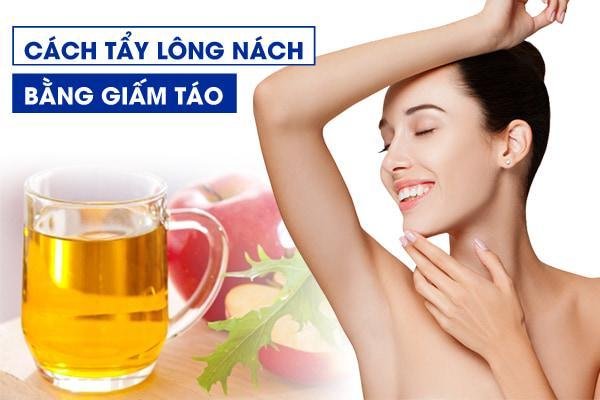 Tẩy lông bằng dấm táo