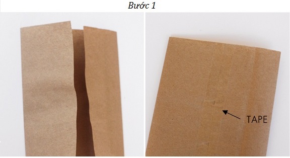 Bước 1 - Cách làm túi giấy gói quà