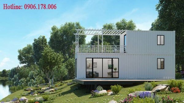Mẫu thiết kế nhà container chồng tầng đẹp