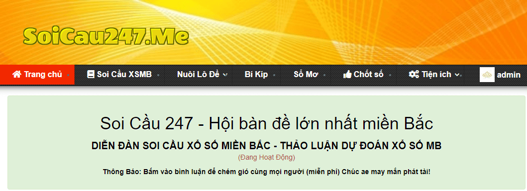 Dư đoán xổ số miền Bắc chính xác nhất tại soicau247