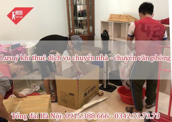 Lưu ý khi thuê dịch vụ chuyển nhà trọn gói - chuyển văn phòng tại Hà Nội