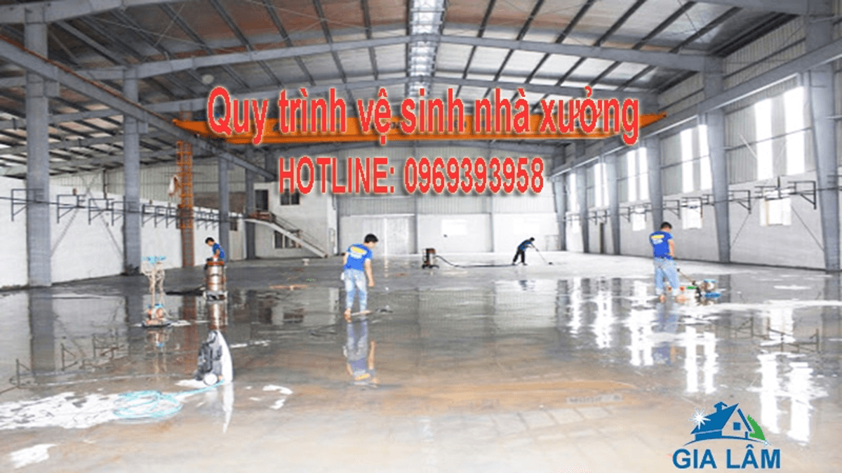 Quy trình vệ sinh nhà xưởng sạch và nhanh nhất hiện nay