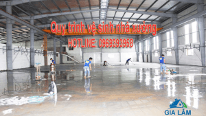 Quy trình vệ sinh nhà xưởng sạch và nhanh nhất hiện nay