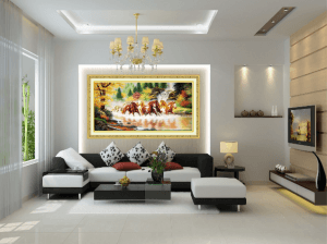 5 lưu ý khi chọn tranh phong cảnh đẹp trong trang trí phòng khách