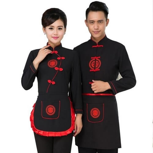Đồng phục nhà bếp kiểu Trung Hoa