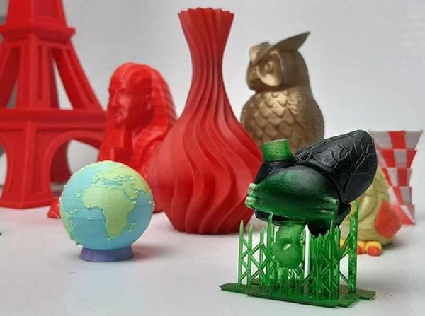 Nhựa là vật liệu phổ biến được dùng cho máy in 3D