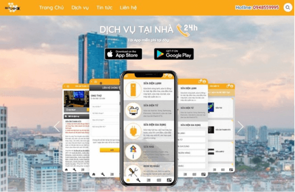 Dịch vụ sửa chữa máy giặt Samsung cửa trên uy tín tại app Ong Thợ