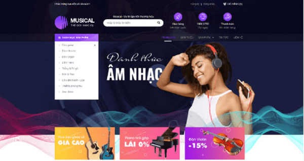 Thiết kế website nghe nhạc 2