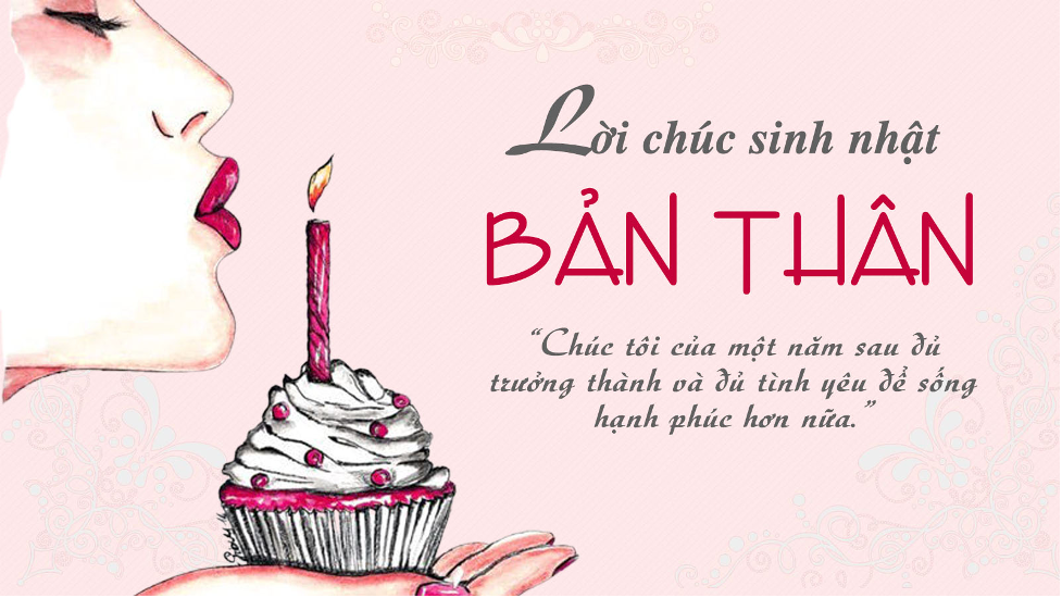 Những lời chúc sinh nhật cho bản thân mình