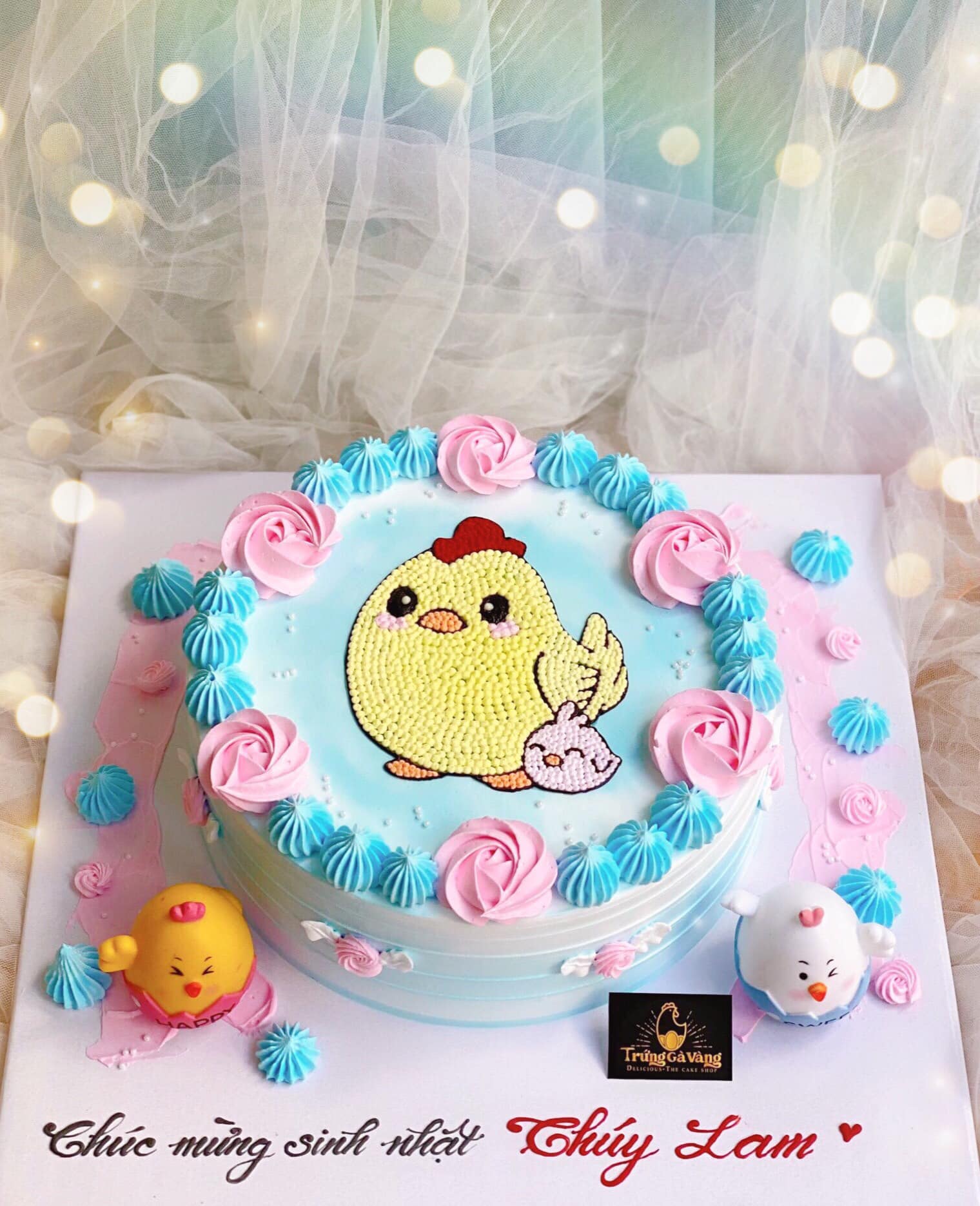Bánh sinh nhật con gà ngọt ngào