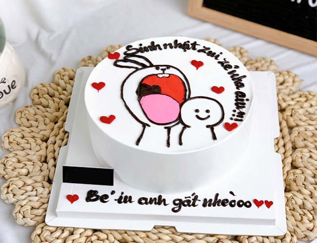 Bánh sn hài hước cho người yêu