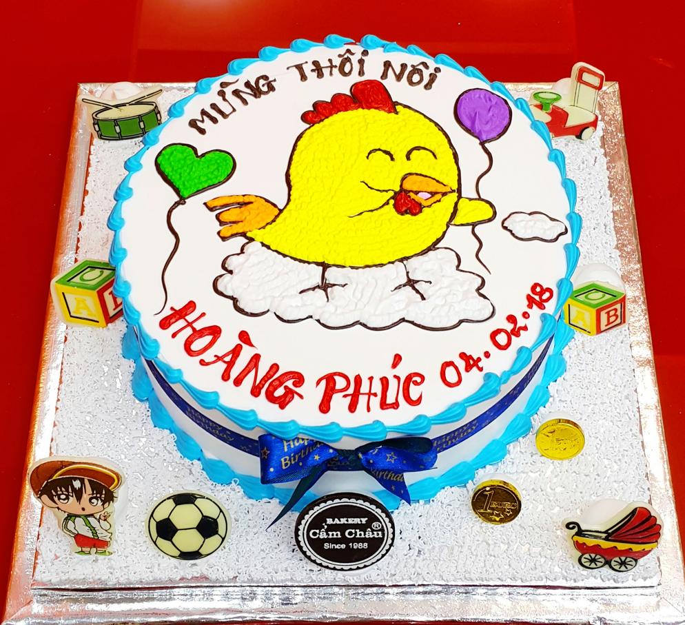 Bánh sn vẽ hình gà