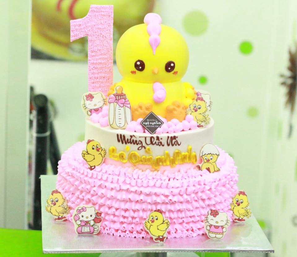 Bánh thôi nôi 2 tầng hình con gà