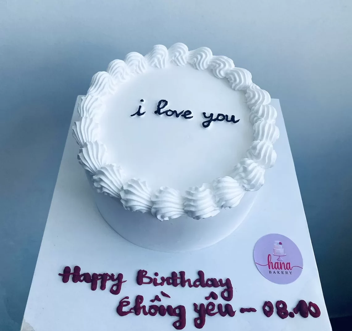 Chiếc bánh sn đơn giản, đáng yêu
