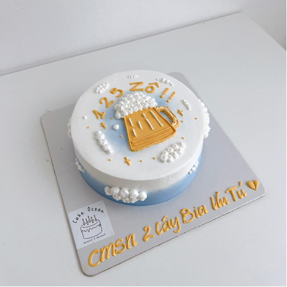 Mẫu bánh kem chúc mừng sinh nhật dễ thương