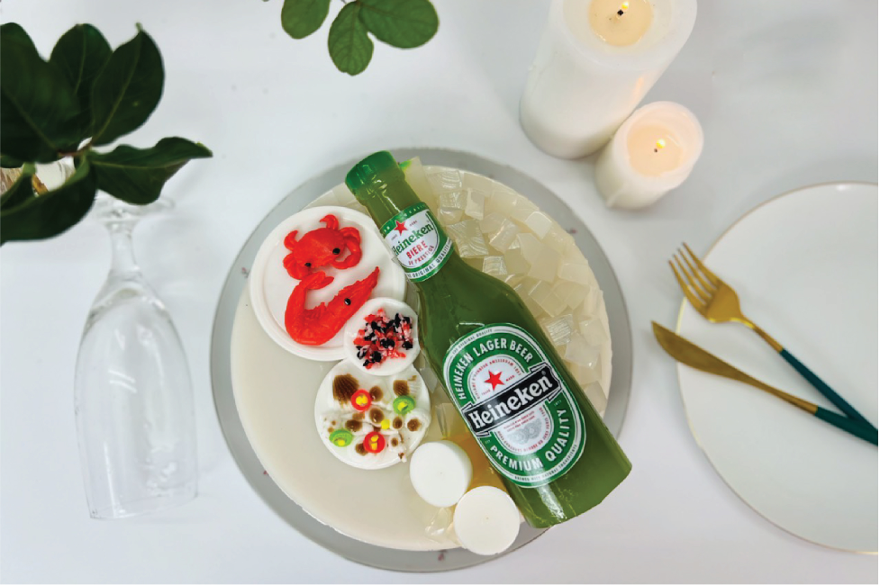 Mẫu bánh kem đẹp, độc đáo hình chai bia