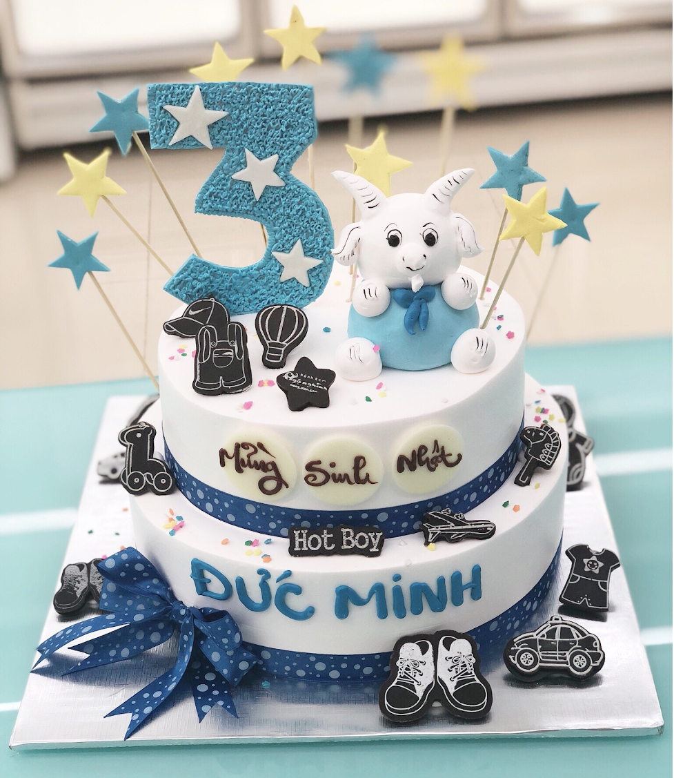 Mẫu bánh sinh nhật 2 tầng đẹp