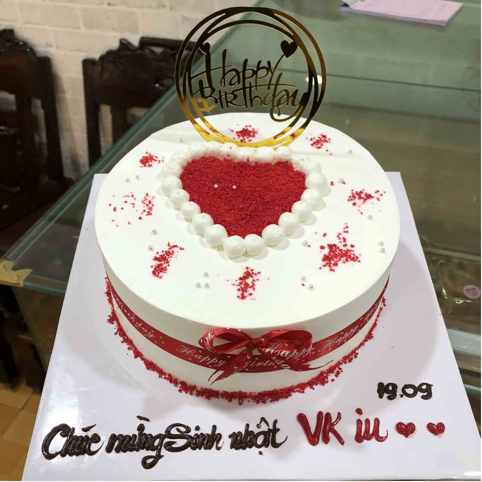 Mẫu bánh sinh nhật đơn giản tặng vợ