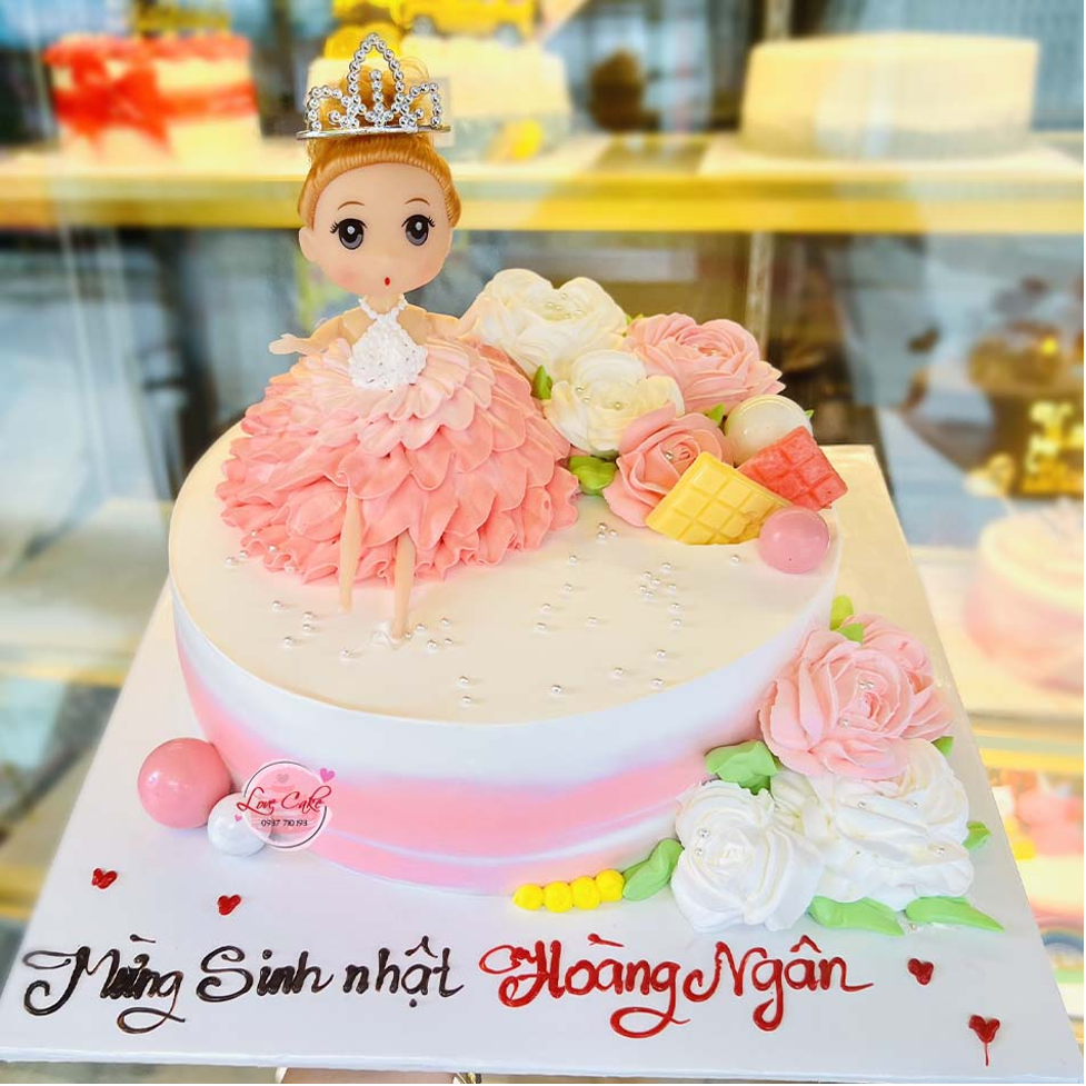 Mẫu hình bánh sinh nhật độc đáo cho bé gái