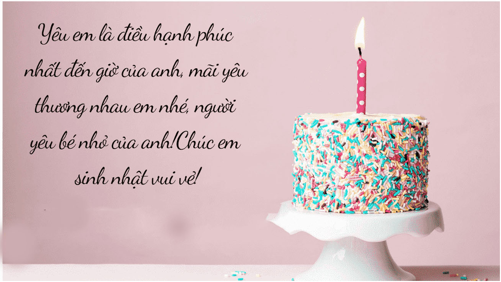 Mẫu tin nhắn chúc sinh nhật người yêu