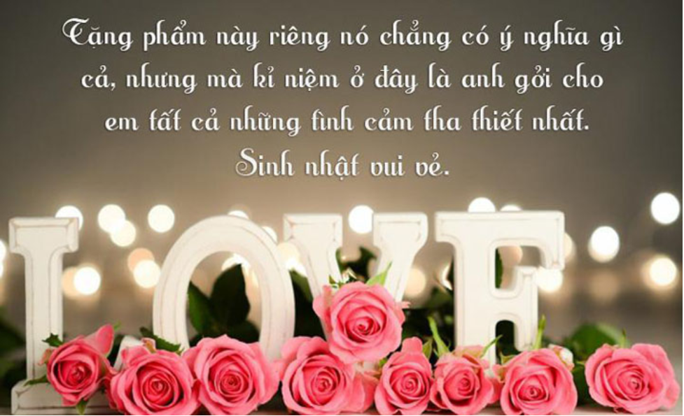 Những câu chúc sinh nhật người yêu cũ